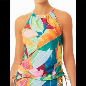 New with Tags Floral TANKINI top Womens Small 4/6 Gorgeous colors